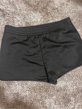 T by Alexander Wang Black Athletic Shorts with Elastic Waist